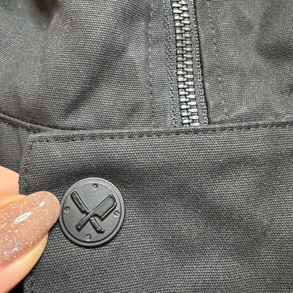 Distorted People Men’s Black Waxed Canvas Hooded Parka Jacket M - Picture 8 of 13